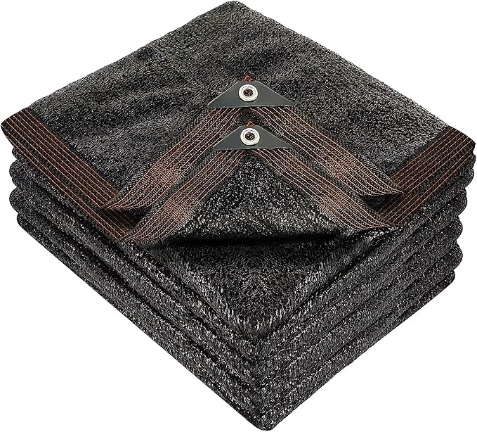 winemana 50% Black Shade Cloth, 14 x 20 FT Durable Mesh Tarp with Grommets, Garden Sunblock Shade Cloth Shading Antifreezing for Plants Cover, Greenhouse, Barns Kennel, Patio, Tomatoes