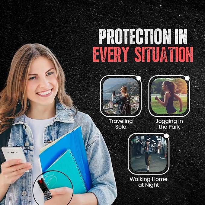 Police Magnum Compact Pepper Spray Self Defense Safety Tool- Strong Built-in Keychain Holder- Small Discreet Canister- Made in The USA- 1 Pack 3/4oz Twist Lock Keyring