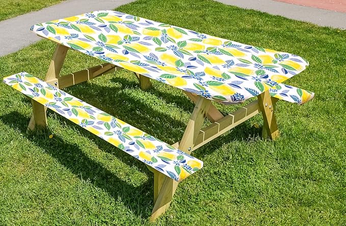 LAMINET Picnic Table Cover CON Lemon - Large