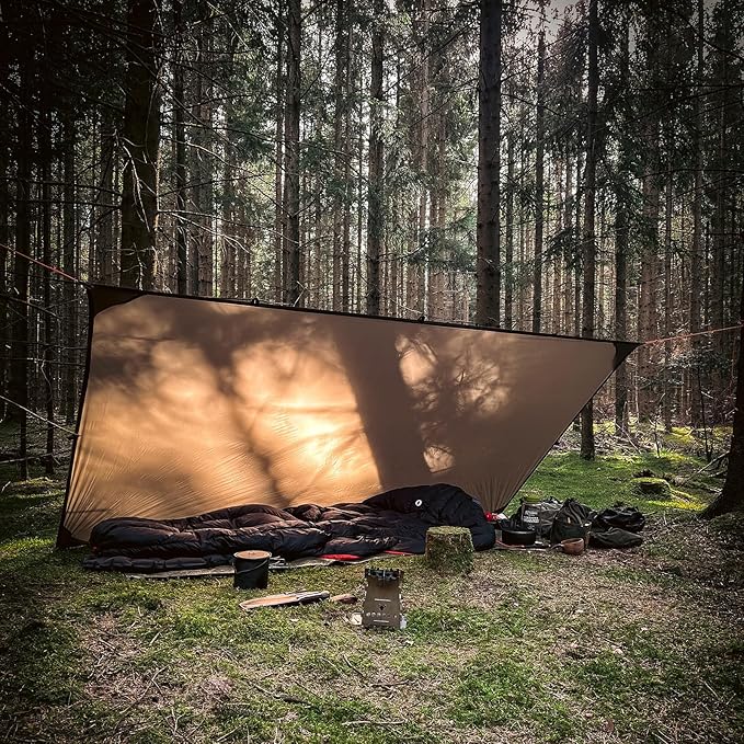Onewind Tent Footprint, 4000mm Waterproof Rate PU Coating, 98" *55" Ultralight Camping Tarp Tent Floor Ground Sheet with Carry Bag for Backpacking, Hiking, Camping, Picnic, Ground