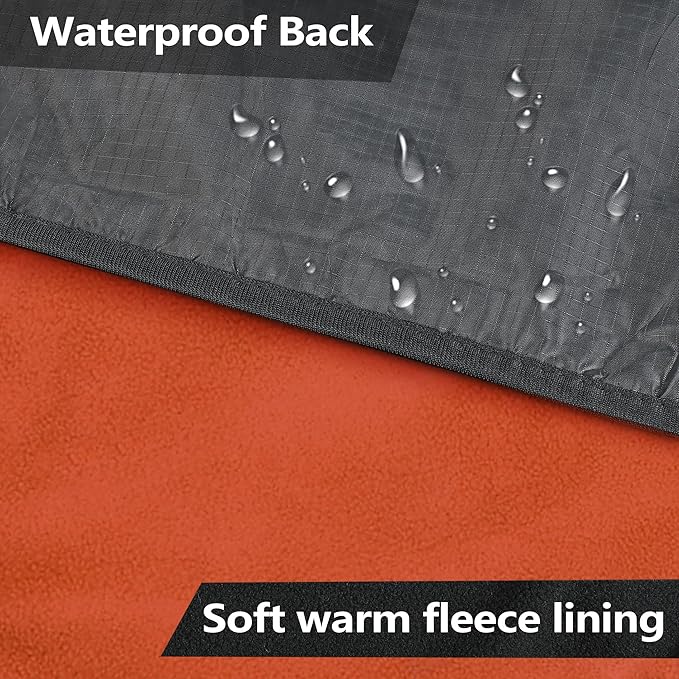 Catalonia Waterproof Stadium Blanket, Windproof Wearable Poncho for Football Sideline & Sports Events for Fans, Portable, Durable Outdoor Blanket for Camping & Tailgating