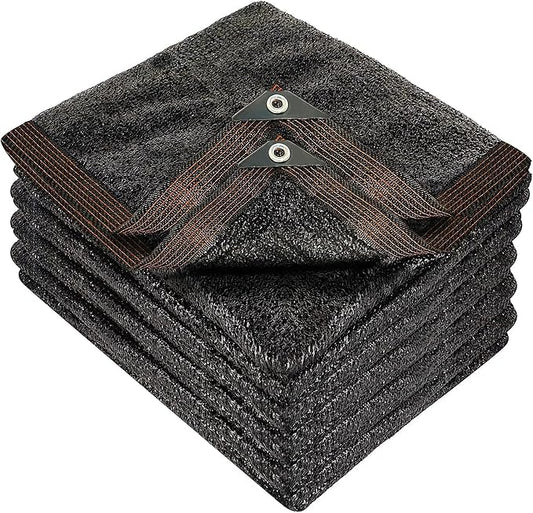 winemana 50% Black Shade Cloth, 20x 20 FT Durable Mesh Tarp with Grommets, Garden Sunblock Shade Cloth Shading Antifreezing for Plants Cover, Greenhouse, Barns Kennel, Patio, Tomatoes