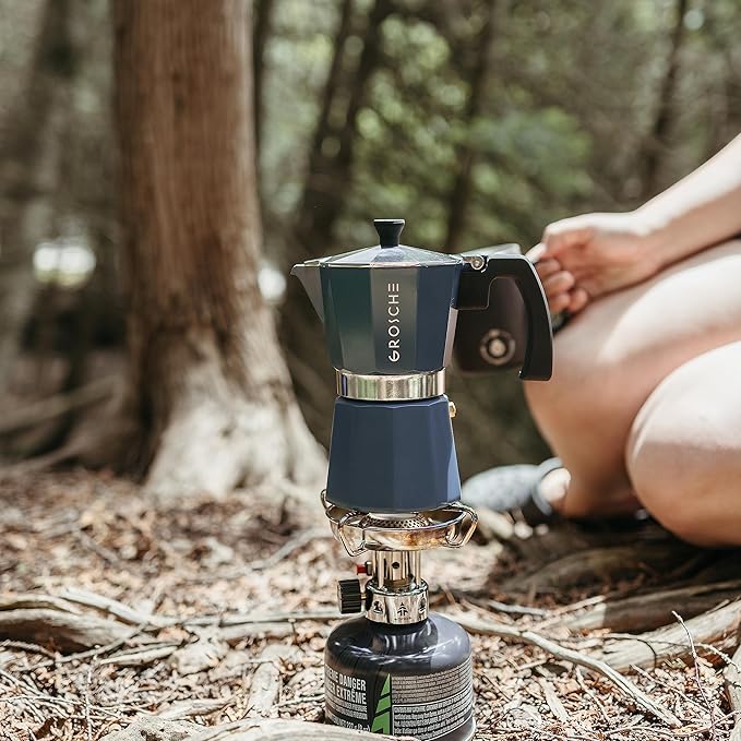 GROSCHE Milano Moka Pot | Stovetop Espresso Percolator & Coffee Maker – Portable, Ideal for Home and Camping