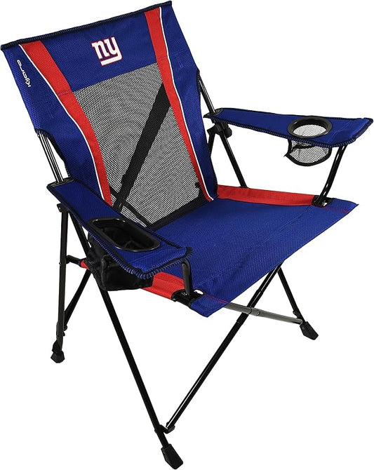 Kijaro Dual Lock Pro, NFL Sports Fan Foldign Chair, 26" L x 35.5" W x 37" H, New York Giants