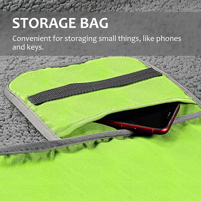 Tirrinia Large Waterproof Outdoor Blanket, Soft Warm Windproof Stadium Blanket with Sherpa Fleece and Foldable for Outdoor Sport, Baseball, Football, Beach, Concerts, Car