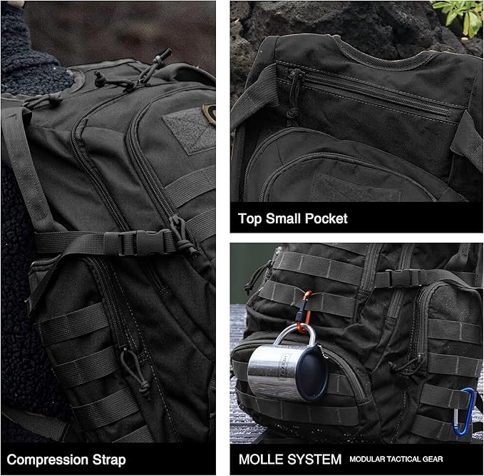 Mardingtop 25L Tactical Backpacks Molle Hiking daypacks for Camping Hiking Military Traveling Motorcycle