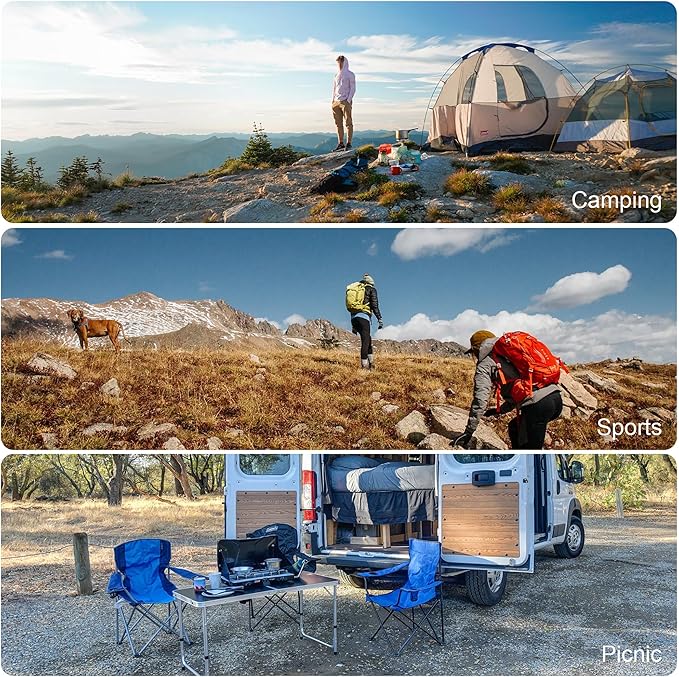 2 Pack Folding Camping Chair,Portable Lawn Chair w/Cup Holder,Carry Bag,Heavy Duty Outdoor Camp Chair for Adults,Perfect for Garden,Hiking,Picnics and Beach Trips,White Sonwy Mountain