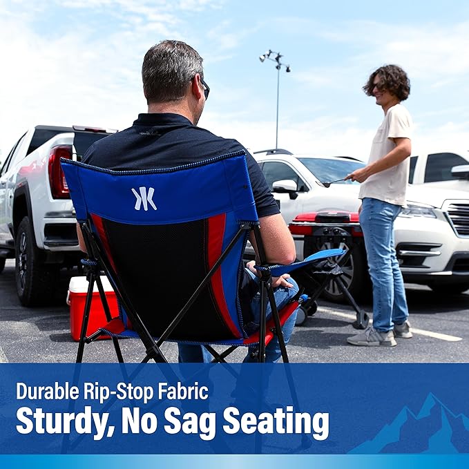 Kijaro Sports Fan Folding Chair, 26" L x 35.5" W x 37" H, Buffalo Bills