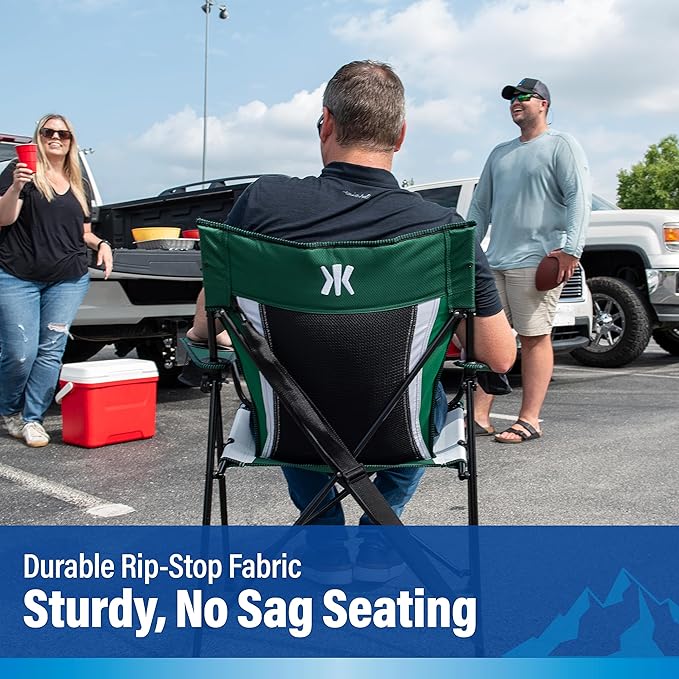 Kijaro Dual Lock Pro Sports Fan Folding Chair, 26" L x 35.5" W x 37" H, New York Jets