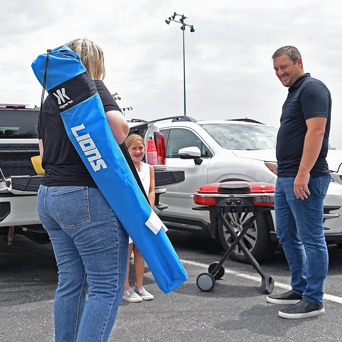 Kijaro Sports Fan Folding Chair, 26" L x 35.5" W x 37" H, Detroit Lions