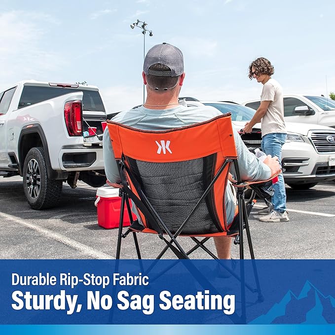 Kijaro Sports Fan Folding Chair, 26" L x 35.5" W x 37" H, Cincinnati Bengals