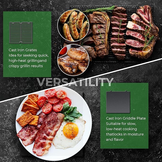 Brand-Man Gas Grill Built-In Head, 30-Inch 4-Burner Propane Grill, Natural Gas Convertible, Heavy Duty 304 Stainless Steel 40,000BTUs BBQ Island Outdoor Kitchen