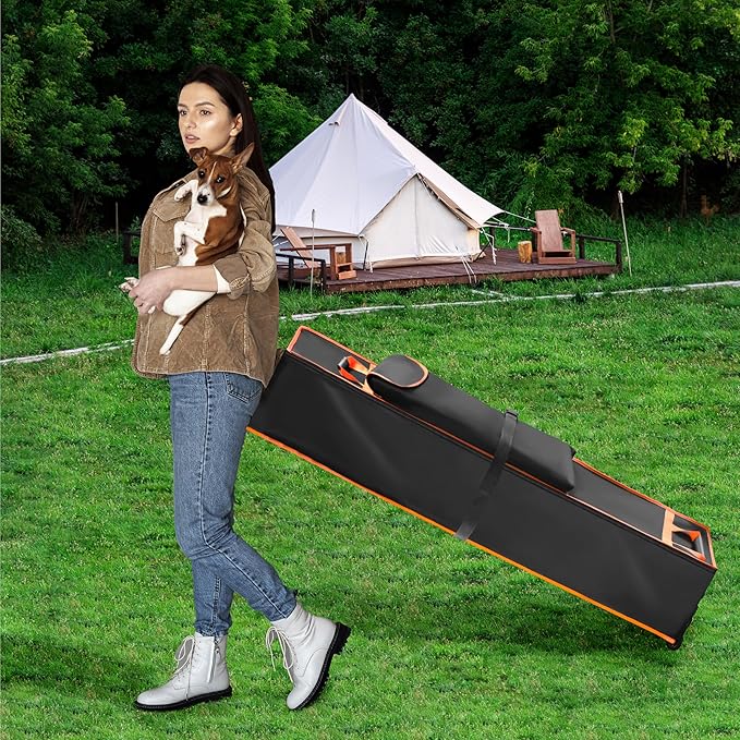 10 x 10 x 62in Canopy Bag Replacement for 10 x 10 Pop Up Canopy Tent with Roller Wheels - Canopy Carrying Bag with Handles - Pop Up Canopy Replacement Parts - 600D Waterproof Oxford Fabric