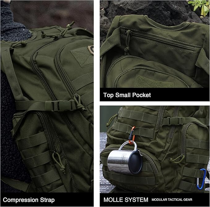 Mardingtop 25L Tactical Backpacks Molle Hiking daypacks for Camping Hiking Military Traveling Motorcycle