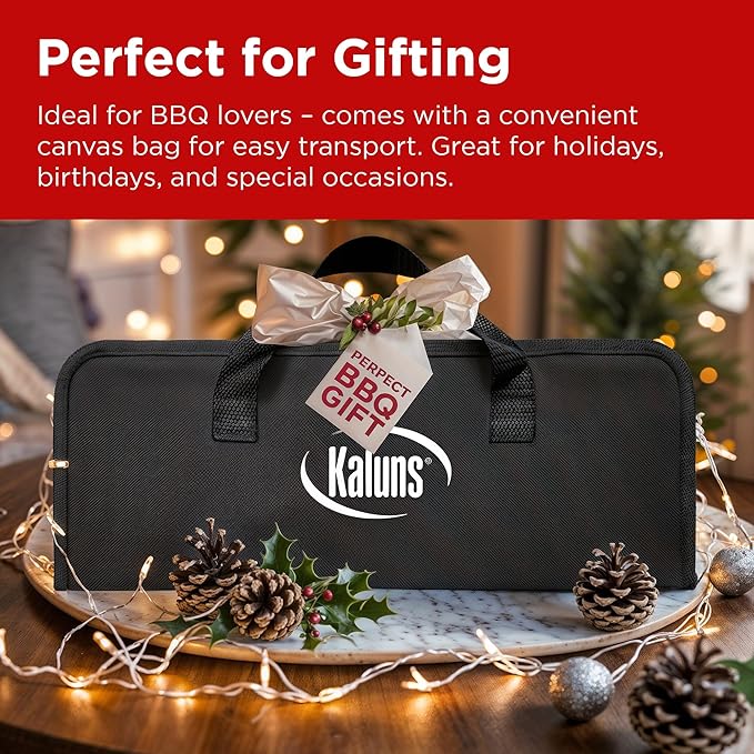 Kaluns BBQ Accessories, Complete Grill Set Grilling Gifts for Men Dad, 40 Pcs Premium Heavy Duty Stainless Steel Barbecue Grill Accessories for Outdoor Grill for Men Dad