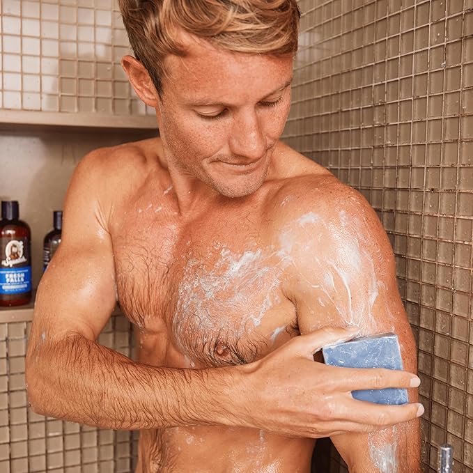 Dr. Squatch Natural Bar Soap for Men - Cold Process Soap with No Harsh Chemicals - Birchwood Breeze, Rainforest Rapids & Coastal Mist (5 oz, 3-Pack)