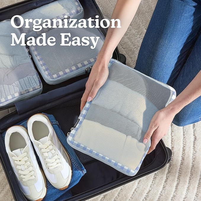 Vandel Space-Saving Compression Packing Cubes for Women, Men, Compressible Carry On Suit Case Organizer Luggage Packing Cubes for Travel Organizer Bags for Luggage and Backpacks, Suitcase Cube