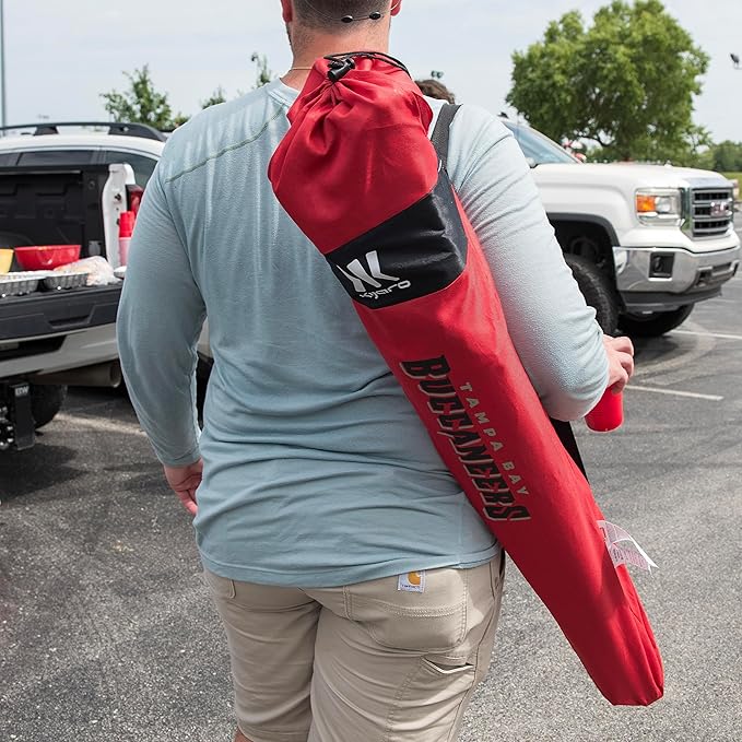 Kijaro Sports Fan Folding Chair, 26" L x 35.5" W x 37" H, Tampa Bay Buccaneers