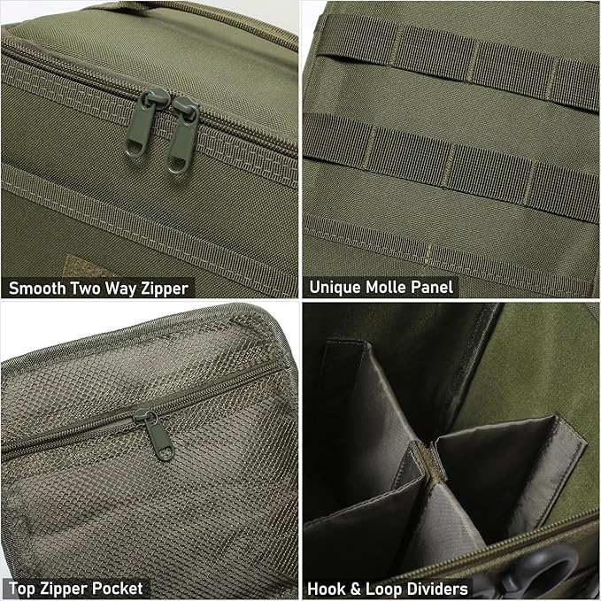 Tactical Camping Storage Bag 7L Utility Tote Bag Trunk Organizer (Coyote Brown)