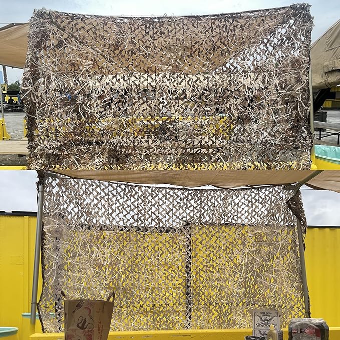 Camo Netting Camouflage Netting 20x20 10x20 10x10 Bulk Roll Burlap Camo Tarp Sunshade Net for Hunting Blind Dinosaur Birthday Jungle MilitaryTheme Party Decoration Camping Shooting