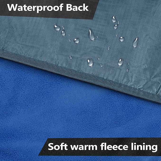 Catalonia Waterproof Stadium Blanket, Windproof Wearable Poncho for Football Sideline & Sports Events for Fans, Portable, Durable Outdoor Blanket for Camping & Tailgating