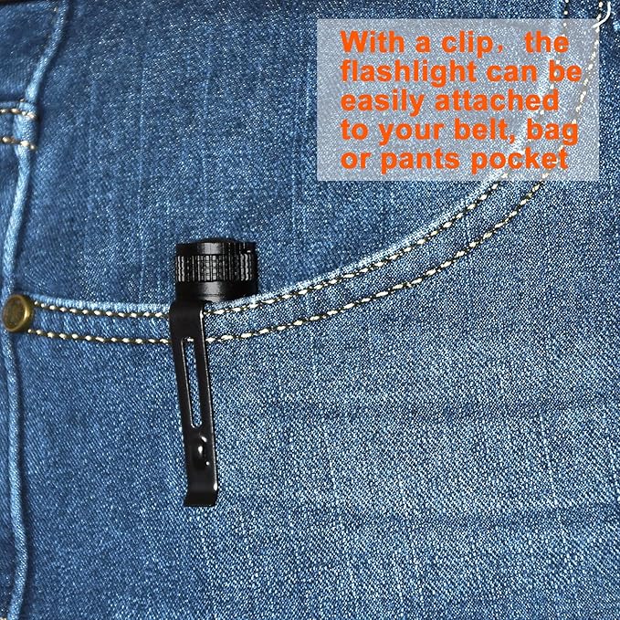 Beieverluck 10 Pack Small Mini LED Flashlight Pocket Flashlight Pen Light Flashlight Tactical Flashlight with Clip Flashlights for Camping Outdoor Emergency Inspection Fathers Gifts for Dad Husband
