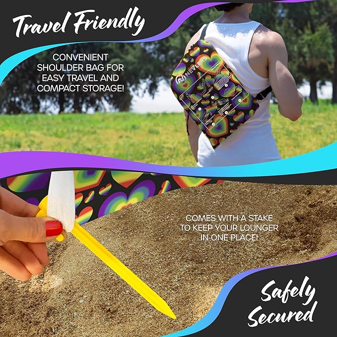 Nevlers Inflatable Lounger | 210T Polyester Inflatable Chair | No-Pump Blow Up Couch | Camping Couch Air Sofa Bed w/ 450 lbs. Cap., Pockets & Matching Bag | Use as Inflatable Couch for Adults & Kids