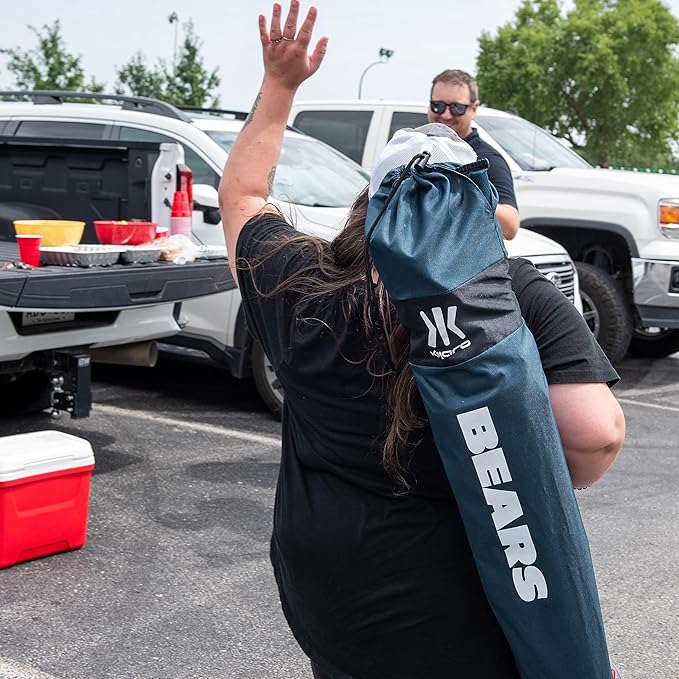 Kijaro Sports Fan Folding Chair, 26" L x 35.5" W x 37" H, Chicago Bears
