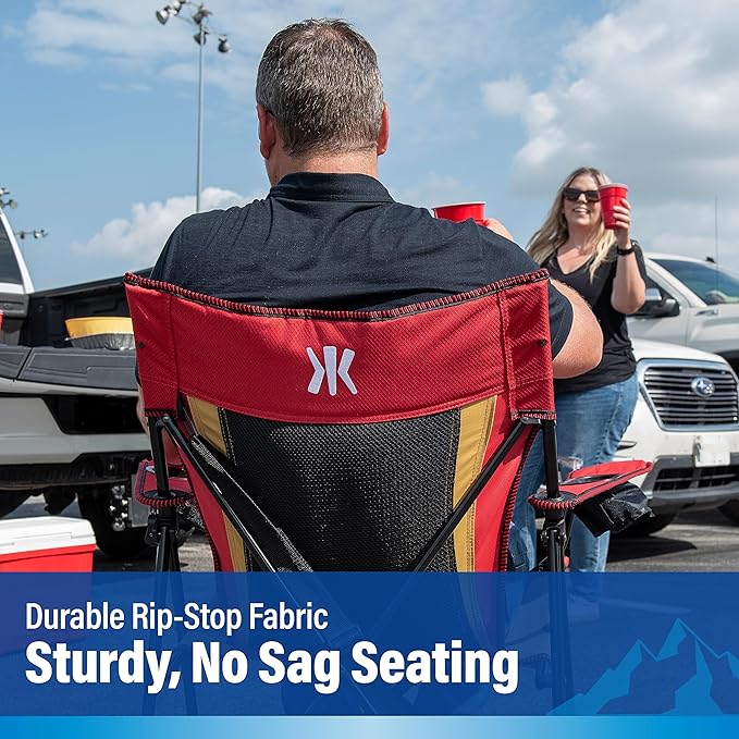 Kijaro Dual Lock Pro Sports Fan Folding Chair, 26" L x 35.5" W x 37" H, San Francisco 49ers