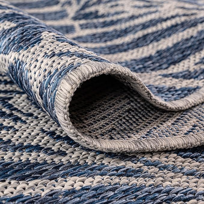 Keen Home Design Terrace Outdoor Area Rug - 8x10 Washable Indoor/Outdoor Rug for Patio, Kitchen, Balcony, Beach, Garden, Deck and Porch, Size: 7'7"x10'