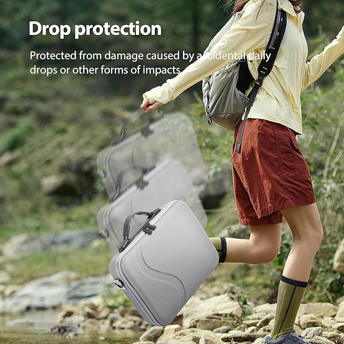 Carrying Case for GoPro Hero 13 12 11 10 9 8 7 Action Camera Hard Organizer Case Carrying Bag Accessories Travel Storage Chest Mount/Media Mod/Volta Protective Housing