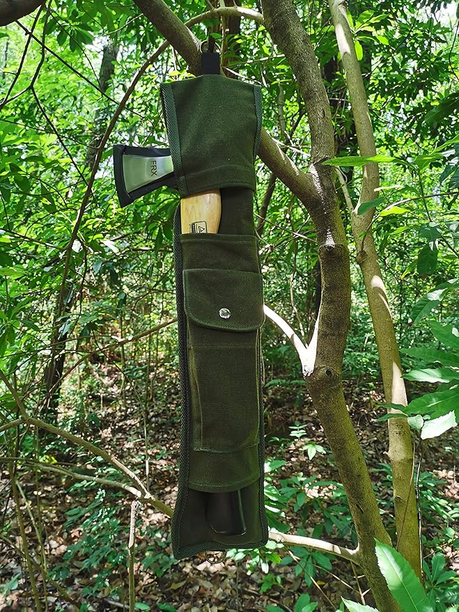 TIPU Axe and Saw Sling, Agawa Saw Bag, Bucksaw Bag, Canvas Sheath for BOREAL21 Folding Bow Saw