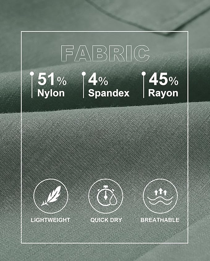 MoFiz Women's Outdoor Cargo Pants Lightweight Joggers Elastic Waist Athletic Hiking Sweatpants Casual Travel Pant with Pocket