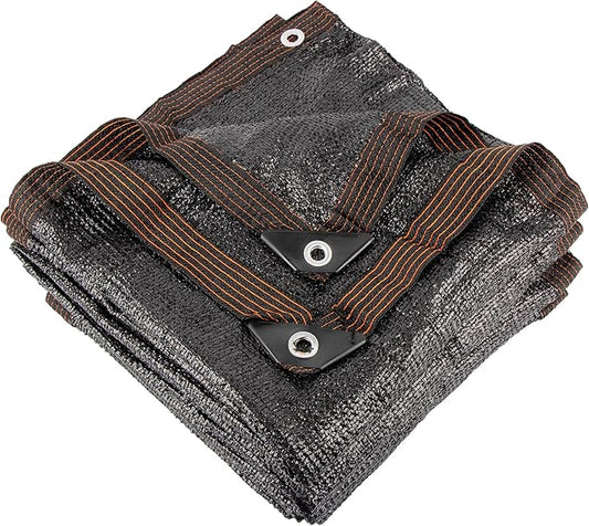 70% 14 X 20 FT Black Shade Cloth, Outdoor Sunblock Shade Cloth with Grommets, Durable Sun Shade Netting Shading Antifreezing for Patio, Garden, Plants Cover, Greenhouse, Barns, Dog Kennel