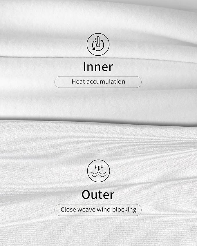 WEERTI Thermal Underwear for Women Long Johns with Fleece Lined, Base Layer Women Cold Weather Top Bottom