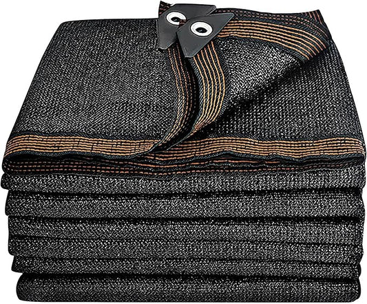 winemana 70% Black Shade Cloth, 20 x 48 FT Durable Mesh Tarp with Grommets, Resistant Garden Sun Shade Netting with Taped Edge for Plant Cover, Greenhouse, Patio, Tomatoes, Chicken Coop, Barn Kennel