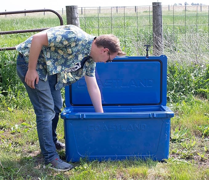 Coastland Delta Series Rotomolded Coolers, Premium Everyday Use Insulated Cooler, Ideal Portable Ice Chest Available in Multiple Capacities & Colors