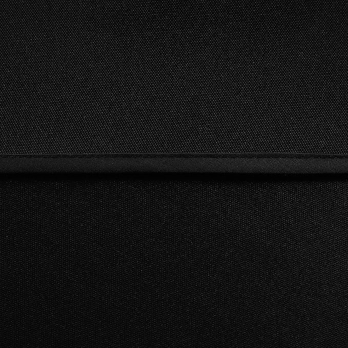 LUSHVIDA Square Outdoor Tablecloth with Umbrella Hole and Zipper, 54x54 Inch Black, Washable Waterproof Table Cloth Spill Proof Wrinkle Free Table Cover for Patio Spring Summer Picnic BBQS