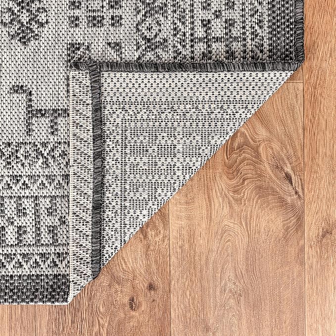 Keen Home Design Terrace Outdoor Area Rug - 10x14 Washable Indoor/Outdoor Rug for Patio, Kitchen, Balcony, Beach, Garden, Deck and Porch, Size: 10'x14'