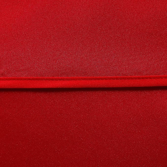 LUSHVIDA Rectangle Outdoor Tablecloth with Umbrella Hole and Zipper, 60x120 Inch Red, Washable Waterproof Table Cloth Spill Proof Wrinkle Free Table Cover for Patio Spring Summer Picnic BBQS