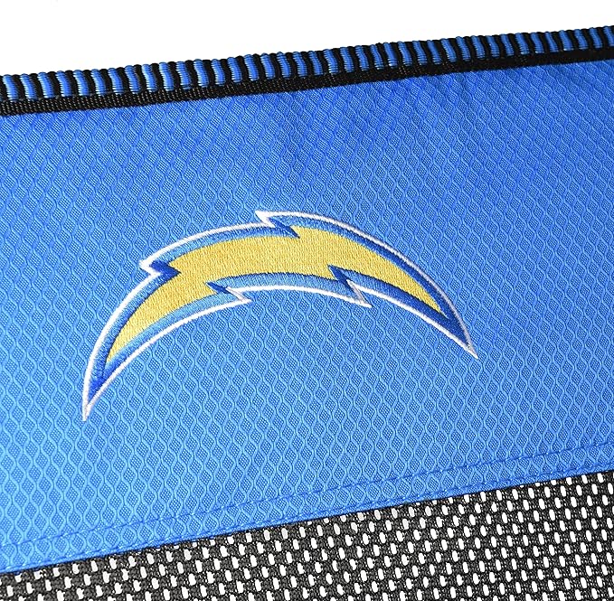 Kijaro Sports Fan Folding Chair, 26" L x 35.5" W x 37" H, Los Angeles Chargers