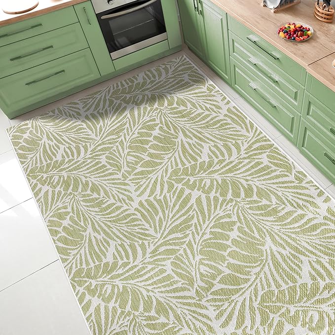 Keen Home Design Terrace Outdoor Area Rug - 12x15 Washable Indoor/Outdoor Rug for Patio, Kitchen, Balcony, Beach, Garden, Deck and Porch, Size: 12'x15'