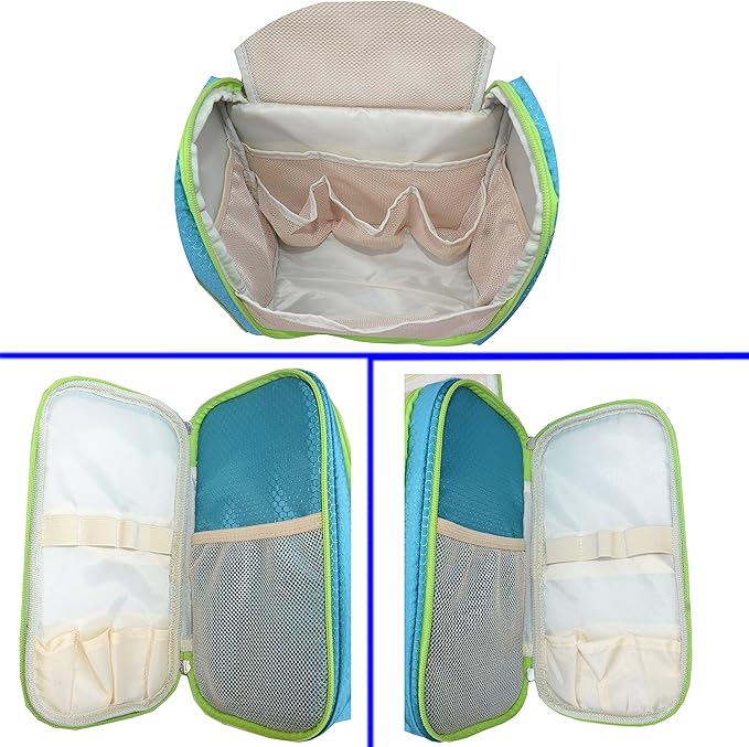 Hanging Toiletry Bag Extra Large Capacity | Premium Travel Organizer Bags For Men And Women | Durable Waterproof Nylon Bathroom, Shower, Makeup Bag For Toiletries, Cosmetics, Brushes