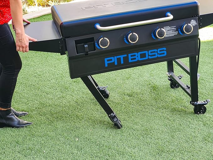 Pit Boss 10963 4-Burner Gas Griddle, Black