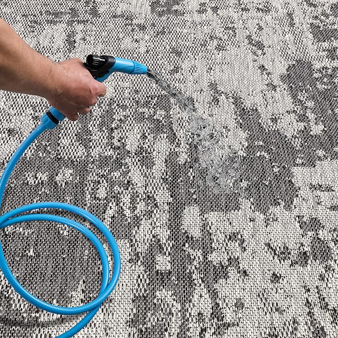 Keen Home Design Terrace Outdoor Area Rug - 12x15 Washable Indoor/Outdoor Rug for Patio, Kitchen, Balcony, Beach, Garden, Deck and Porch, Size: 12'x15'