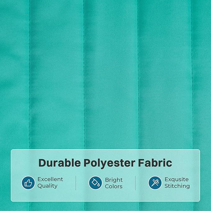 SUPERJARE Hammock with Stand, 2 Person Heavy Duty Hammock with Padded Cotton, Detachable Pillow & Strong Curved-Bar & Portable Carrying Bag, Perfect for Outdoor & Indoor, Turquoise