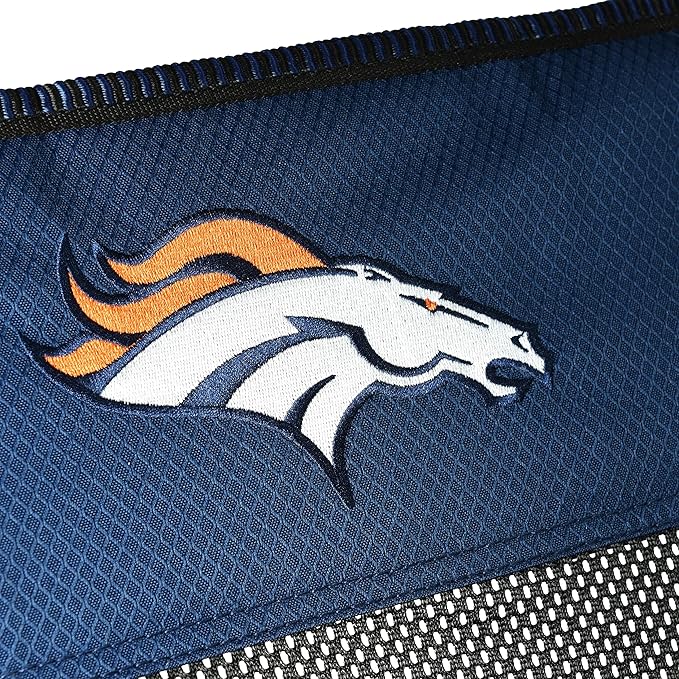 Kijaro Sports Fan Folding Chair, 26" L x 35.5" W x 37" H, Denver Broncos