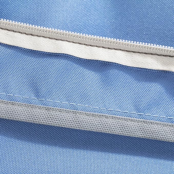 Classic Accessories Ravenna Water-Resistant 21 x 19 x 3 Inch Patio Seat Cushion, Empire Blue, Chair Seat Cushion