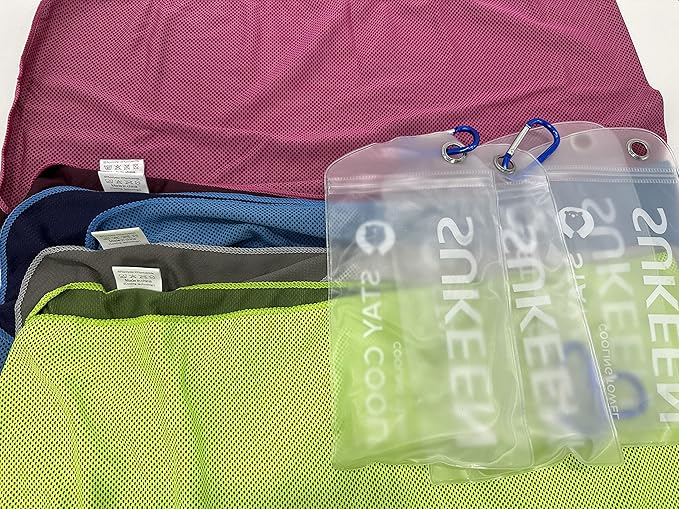 Sukeen Cooling Towel (40"x12") Bulk Ice Towel,Soft Breathable Chilly Towel,Microfiber Towel for Yoga,Sport,Running,Gym,Workout,Camping,Fitness,Workout & More Activities