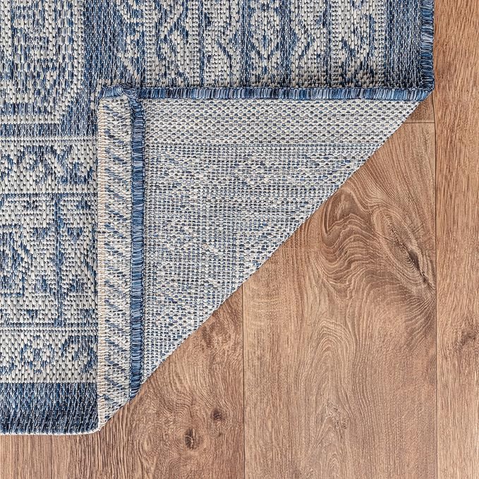 Keen Home Design Terrace Outdoor Area Rug - 6x9 Washable Indoor/Outdoor Rug for Patio, Kitchen, Balcony, Beach, Garden, Deck and Porch, Size: 6'x8'10"